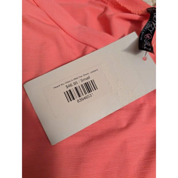 NEW LADIES GLITZY GIRL PINK/ANIMAL PRINT JERSEY LONG MAXI DRESS SIZE S - Picture 6 of 13